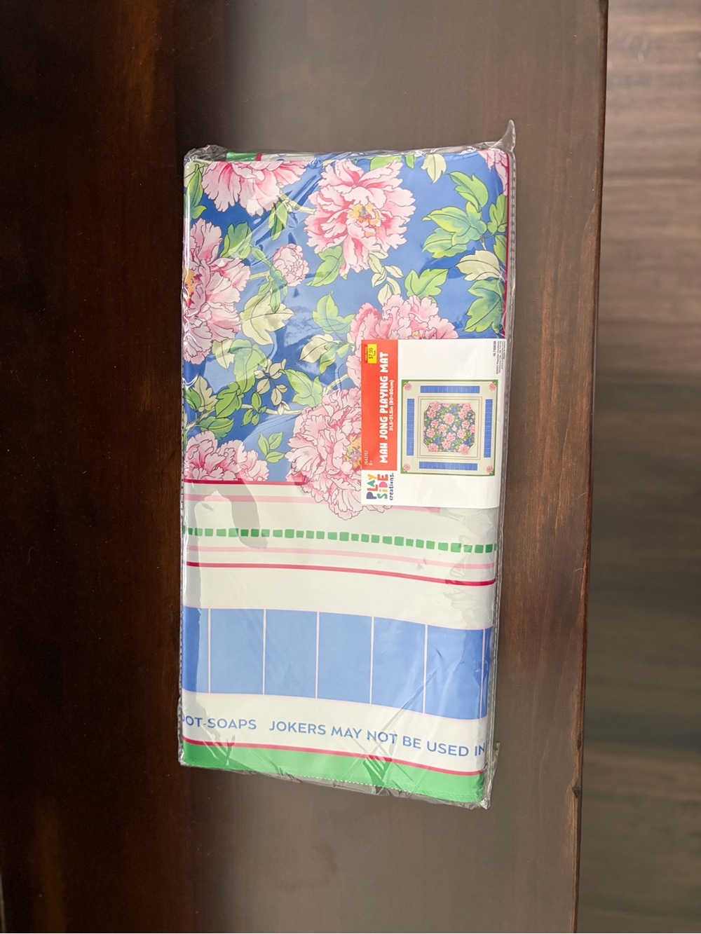 MAHJONG MAT Hobby Lobby Floral Mahjong Mat in Blue, Pink, Green